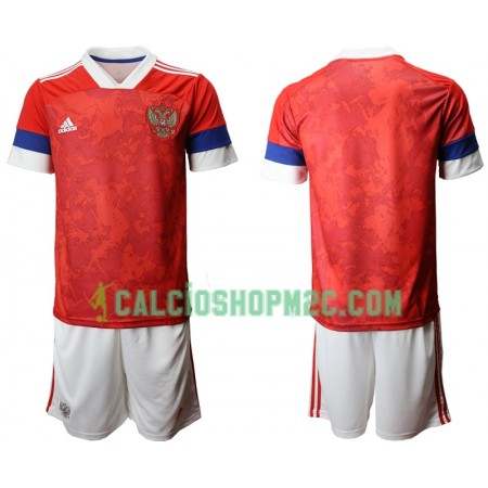 Russia Bambino Maglia Prima Euro 2020 Manica Corta (+ Pantaloncini)